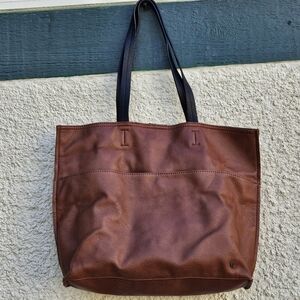 Elliott Lucca brown faux leather tote